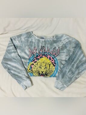 Upcycled Def Leppard Sweatshirt